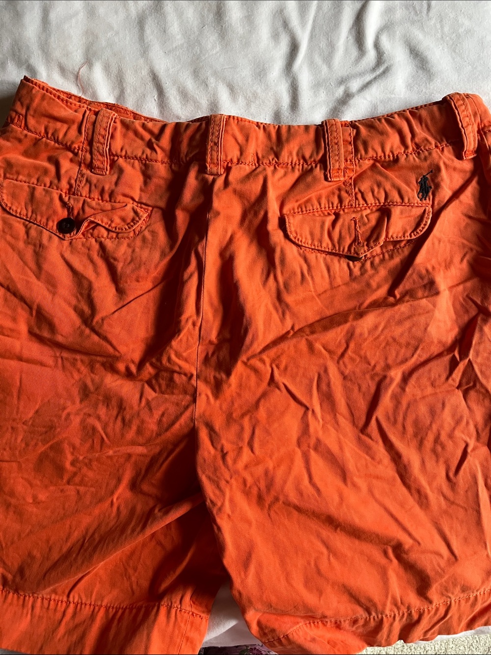 Orange Polo Ralph Lauren Cotton Shorts